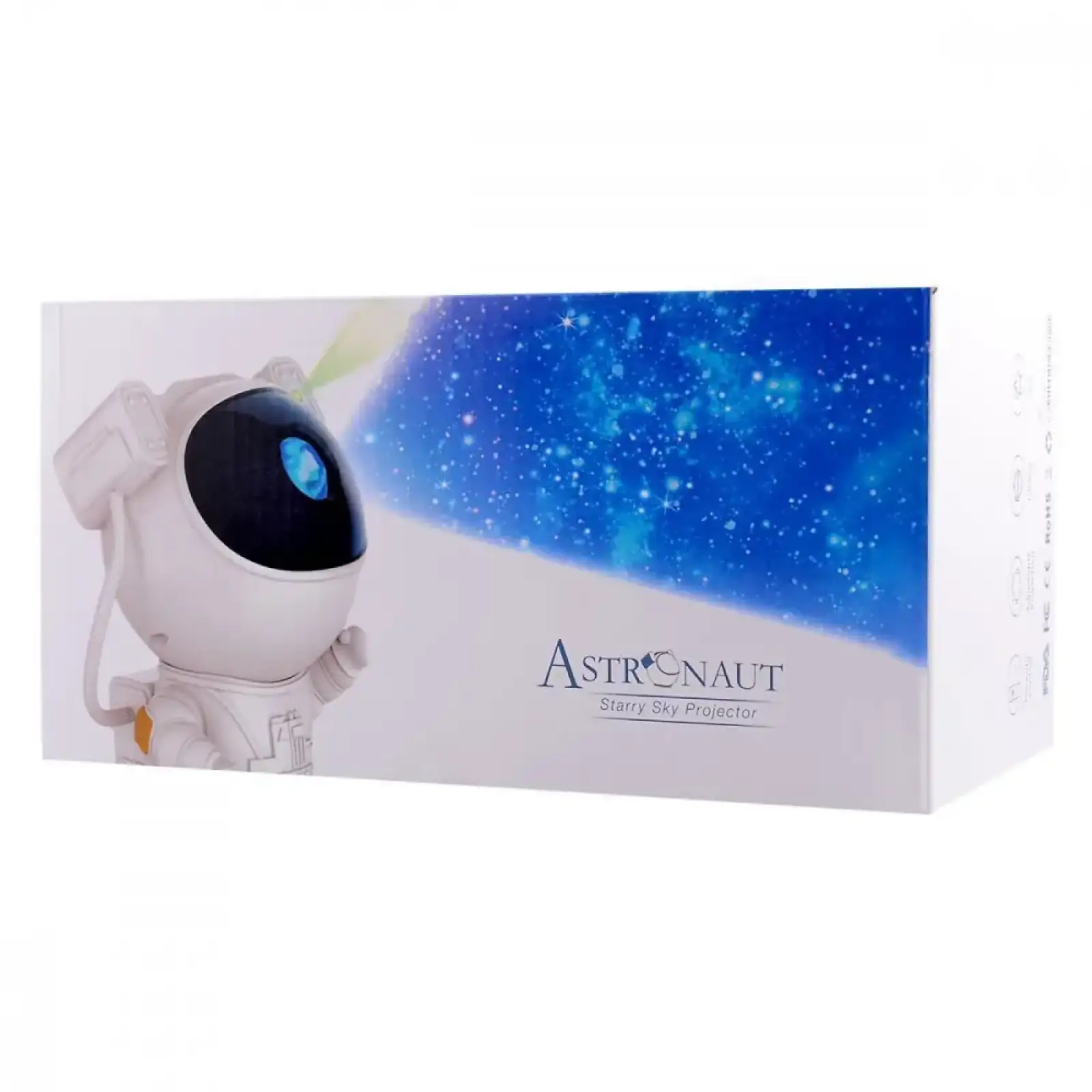 Лазерный ночник-проектор звездного неба Astronaut 1500mAh White