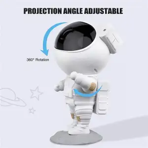 Лазерный ночник-проектор звездного неба Astronaut 1500mAh White