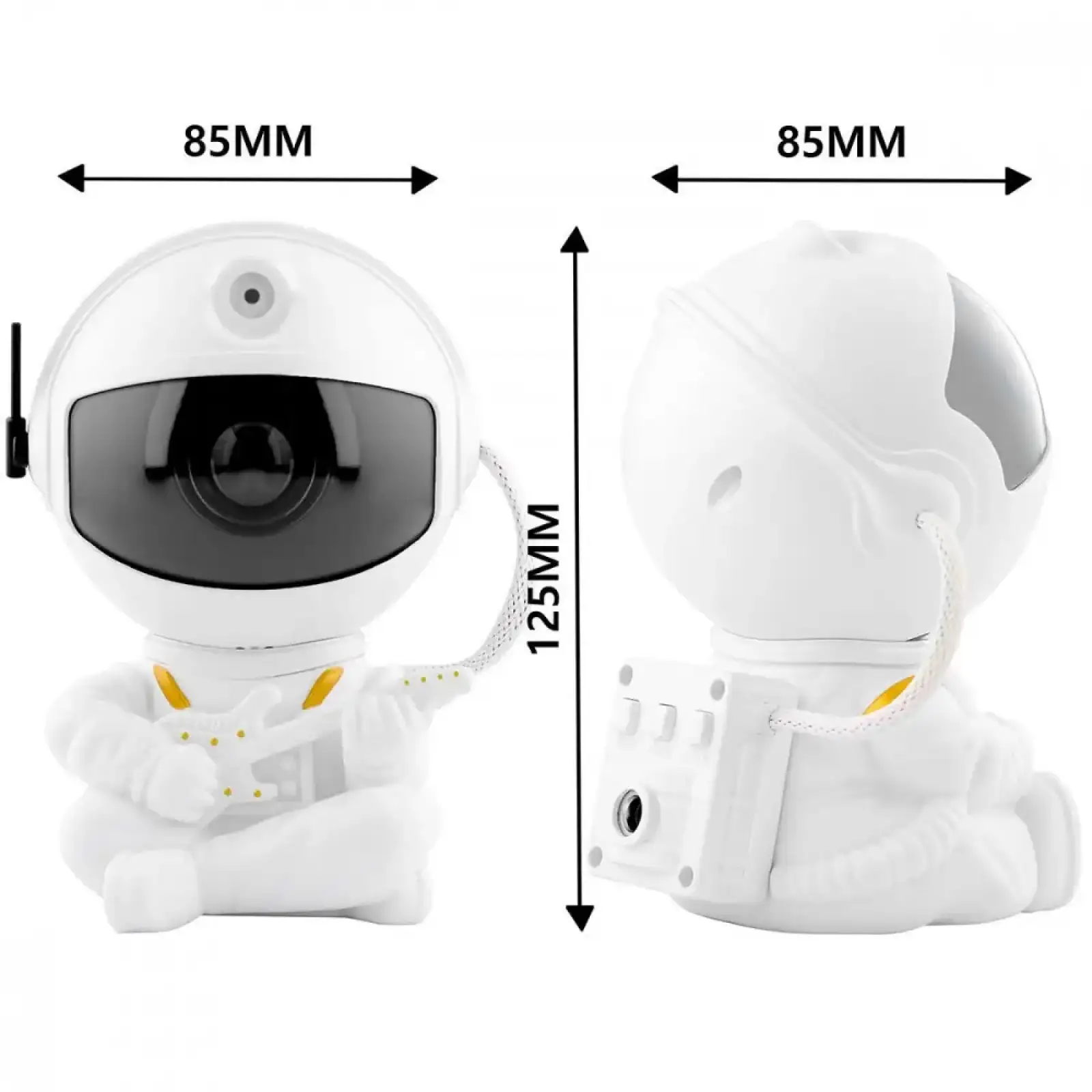 Лазерный ночник-проектор звездного неба Astronaut Guitarist White