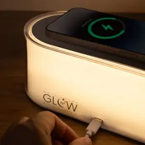 Ночник с Беспроводной Зарядкой Proove Multicolor Glow 1200mAh White