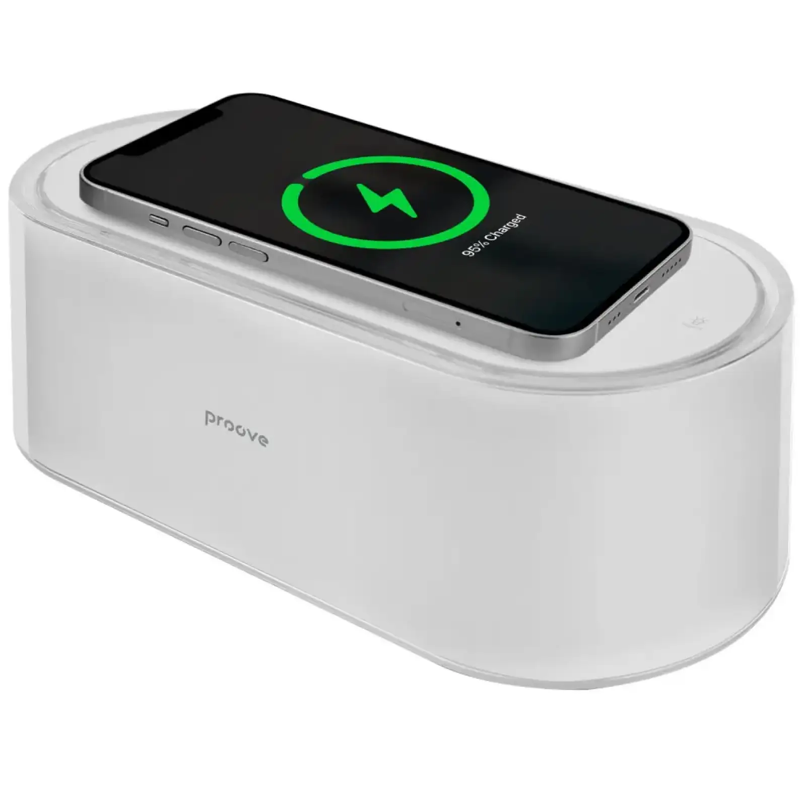 Ночник с Беспроводной Зарядкой Proove Multicolor Glow 1200mAh White