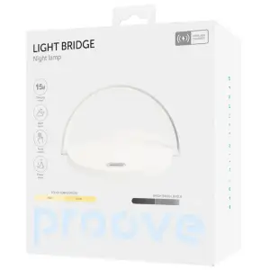 Ночник с Беспроводной Зарядкой Proove Light Bridge White