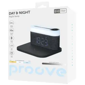 Ночник с Беспроводной Зарядкой Proove Day & Night dark Gray