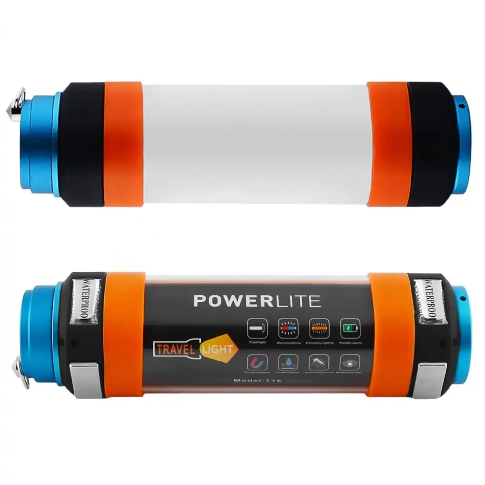 Многофункциональный фонарь T15 2600 mAh (16см) White