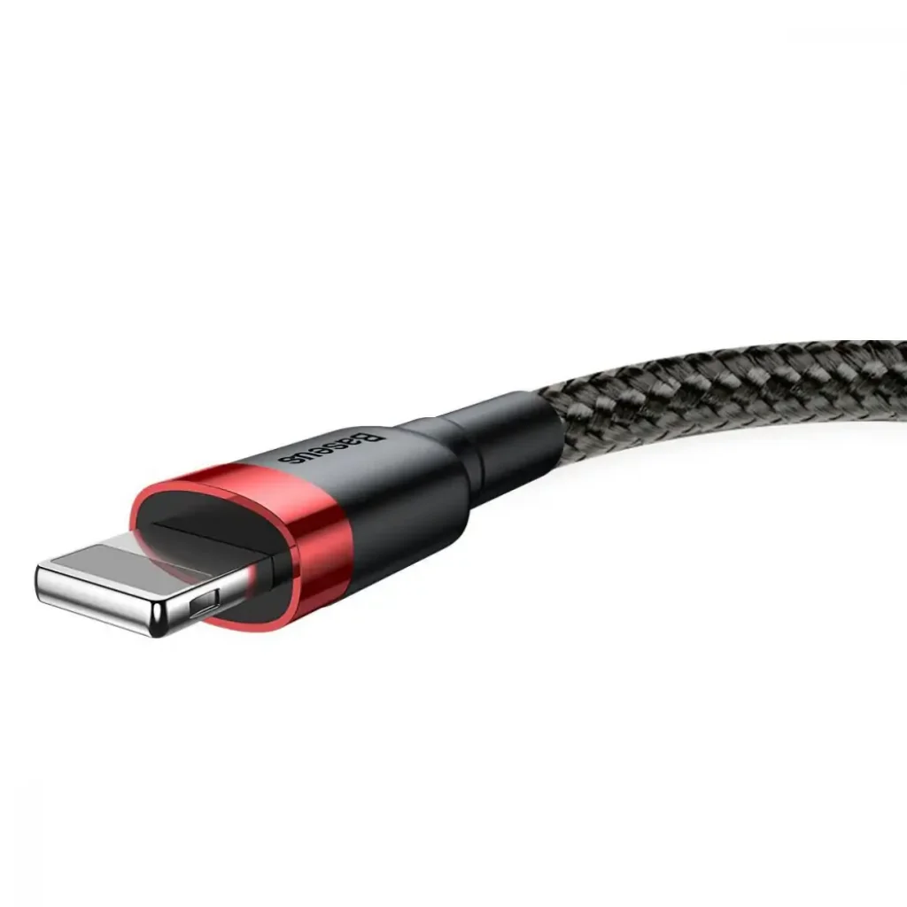Кабель Baseus Cafule Lightning 2.4A (1m) Red/Black, CALKLF-B19