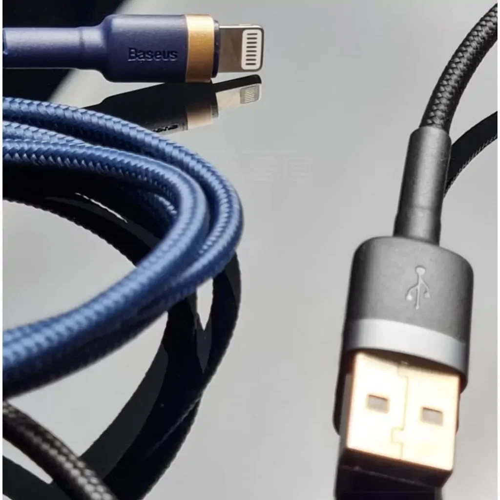 Кабель Baseus Cafule Lightning 2.4A (1m) Red/Black, CALKLF-B19