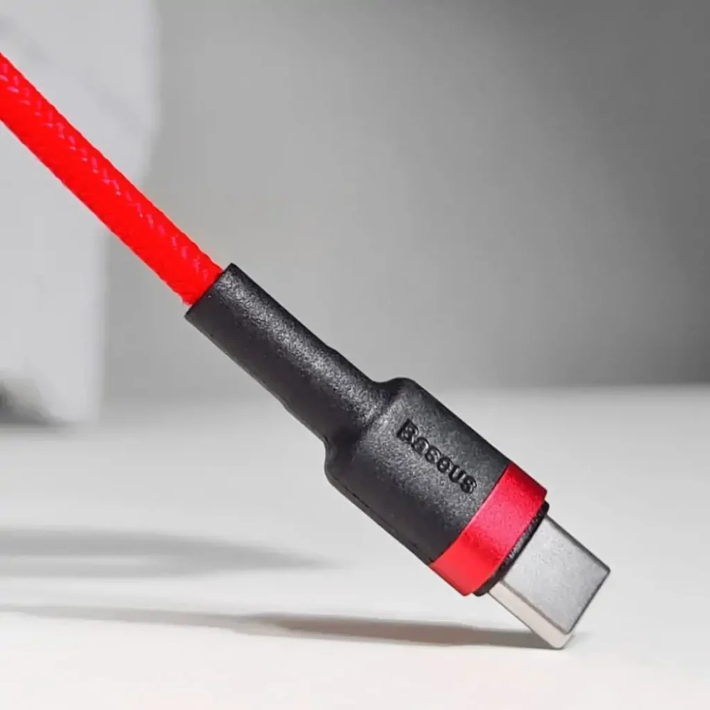 Кабель Baseus Cafule Type-C 3A (1m) Red, CATKLF-B09