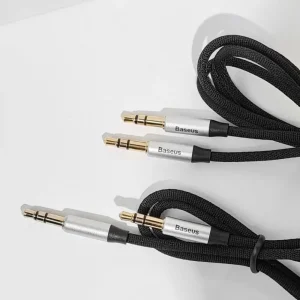 Кабель AUX Baseus Yiven M30 (1m) Black, CAM30-BS1