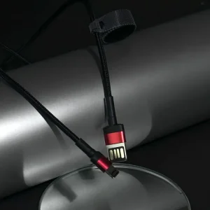 Кабель Baseus Cafule Lightning Special Edition 2.4A (1m) Red/Black, CALKLF-G91