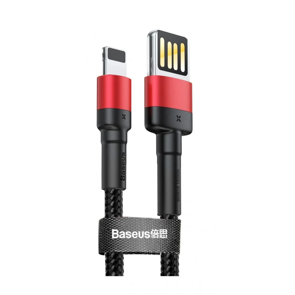 Кабель Baseus Cafule Lightning Special Edition 2.4A (1m) Red/Black, CALKLF-G91