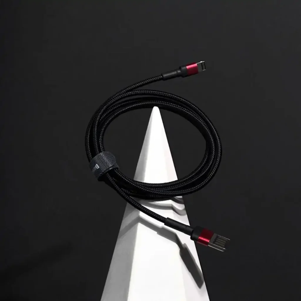Кабель Baseus Cafule Lightning Special Edition 2.4A (1m) Red/Black, CALKLF-G91
