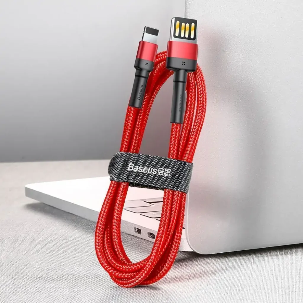 Кабель Baseus Cafule Lightning Special Edition 2.4A (1m) Red/Black, CALKLF-G91