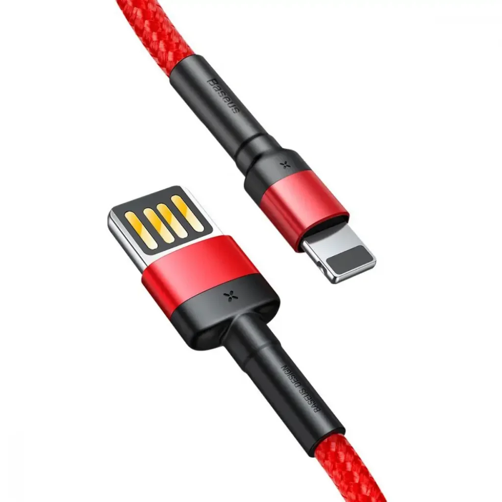 Кабель Baseus Cafule Lightning Special Edition 2.4A (1m) Red/Black, CALKLF-G91
