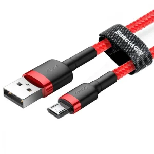 Кабель Baseus Cafule Micro USB 1.5A (2m) Red/Black, CAMKLF-C91