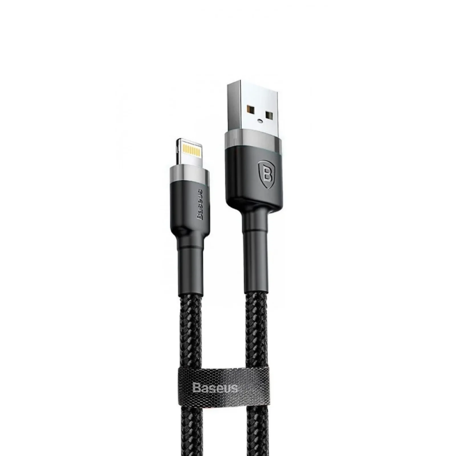 Кабель Baseus Cafule Lightning 2.4A (0.5m) Gray/Black, CALKLF-AG1
