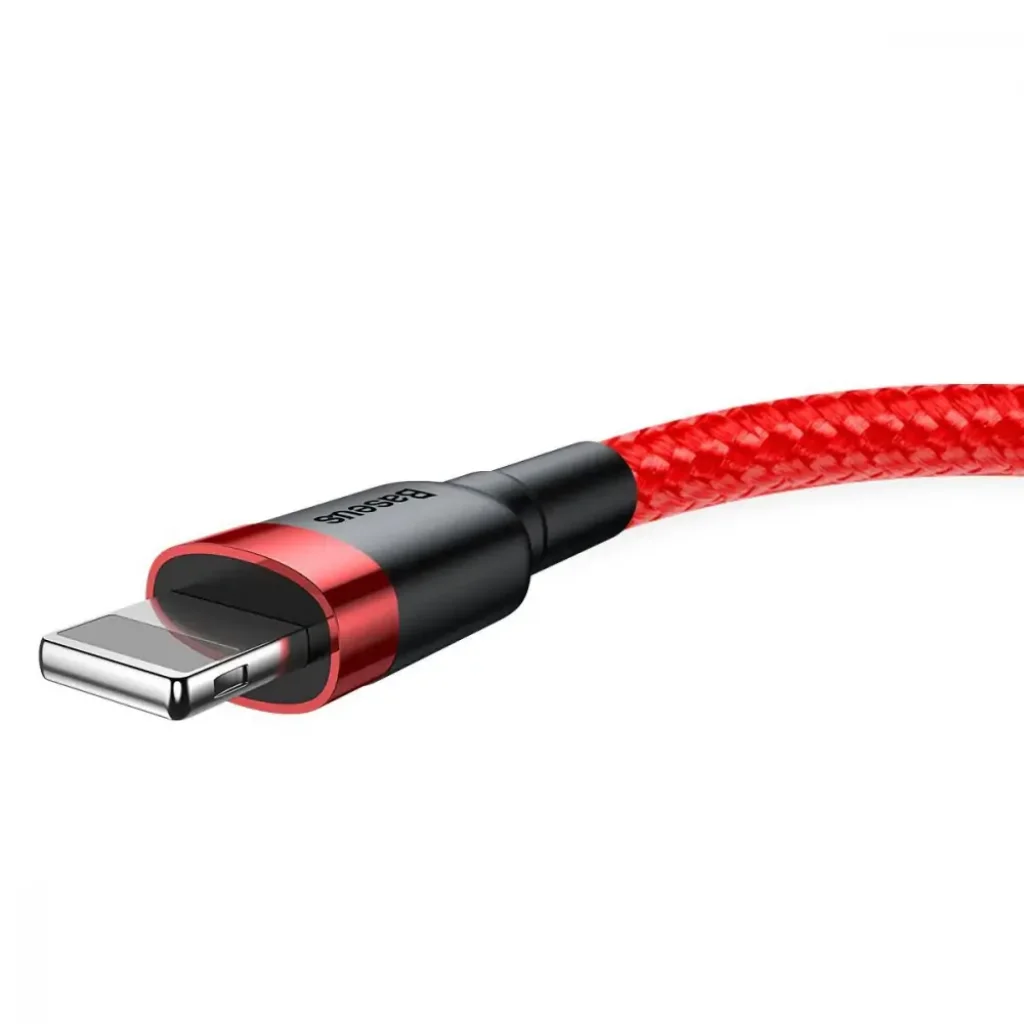 Кабель Baseus Cafule Lightning 2.4A (0.5m) Gray/Black, CALKLF-AG1