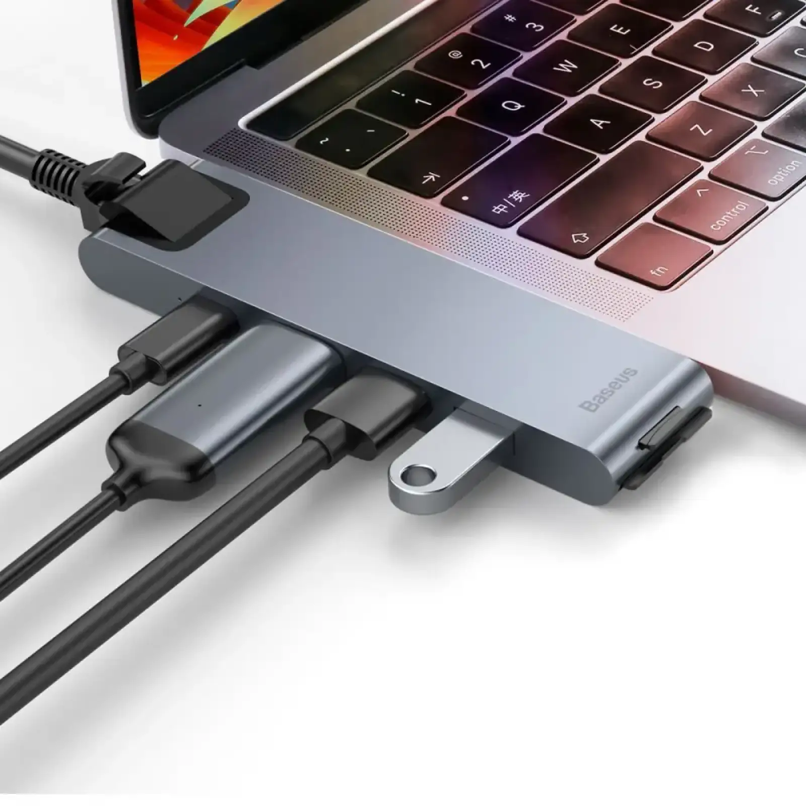 USB-Хаб Baseus Thunderbolt C 7-in-1 gray (217540010)