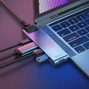 USB-Хаб Baseus Thunderbolt C 7-in-1 gray (217540010)