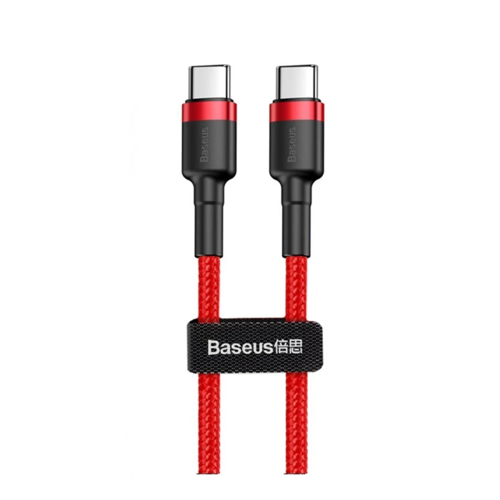 Кабель Baseus Cafule Type-C to Type-C PD 2.0 60W (2m) Red, CATKLF-H09