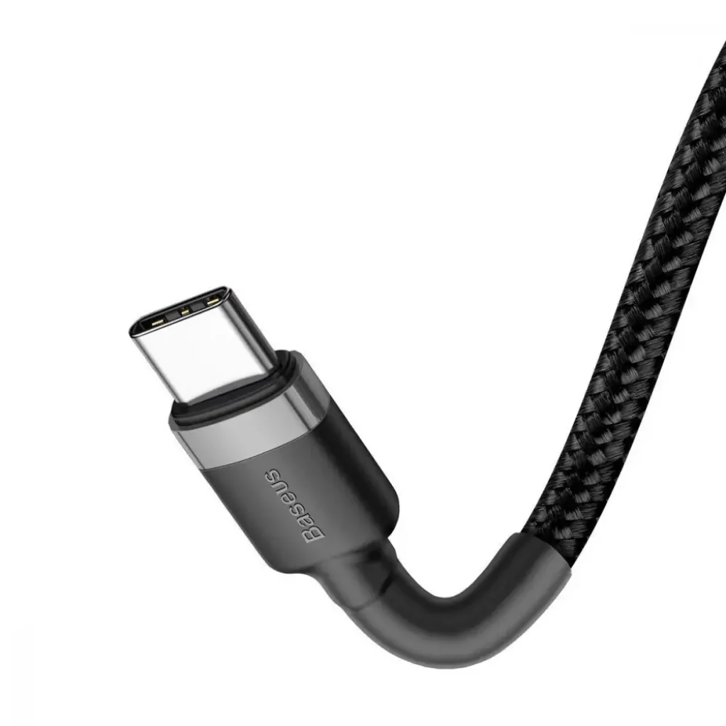 Кабель Baseus Cafule Type-C to Type-C PD 2.0 60W (2m) Red, CATKLF-H09