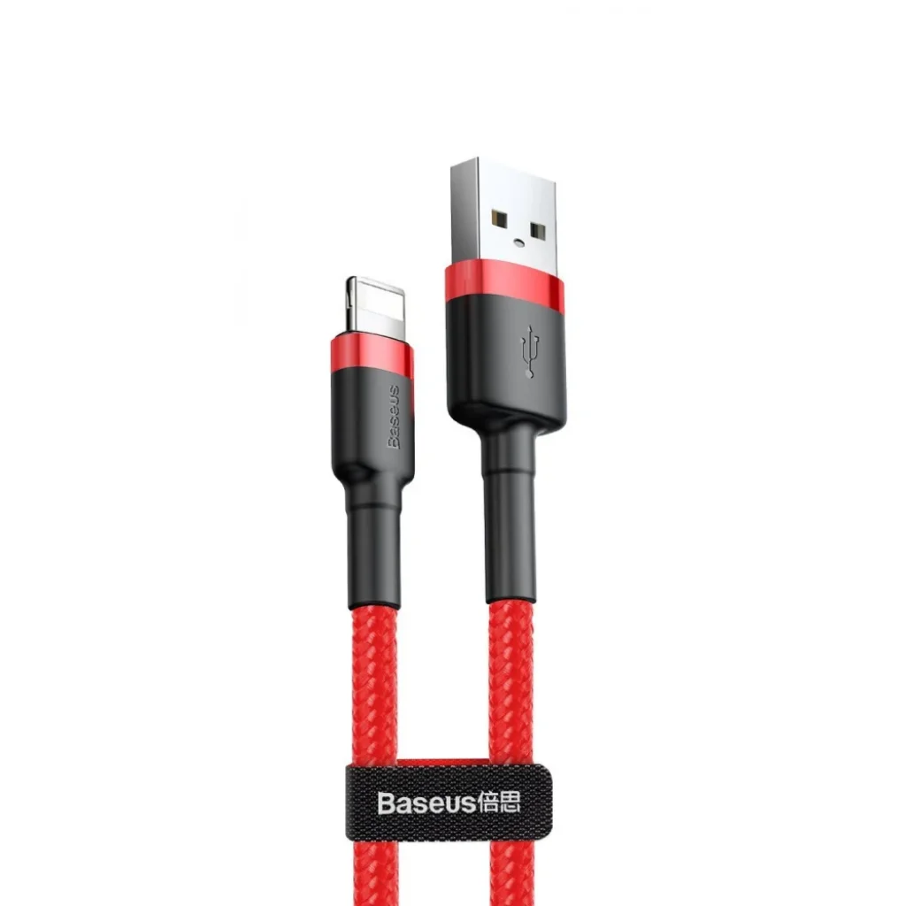 Кабель Baseus Cafule Lightning 1.5A (2m) Red, CALKLF-C09
