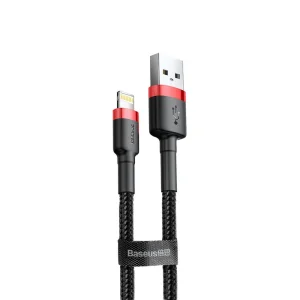 Кабель Baseus Cafule Lightning 1.5A (2m) Red/Black, CALKLF-C19