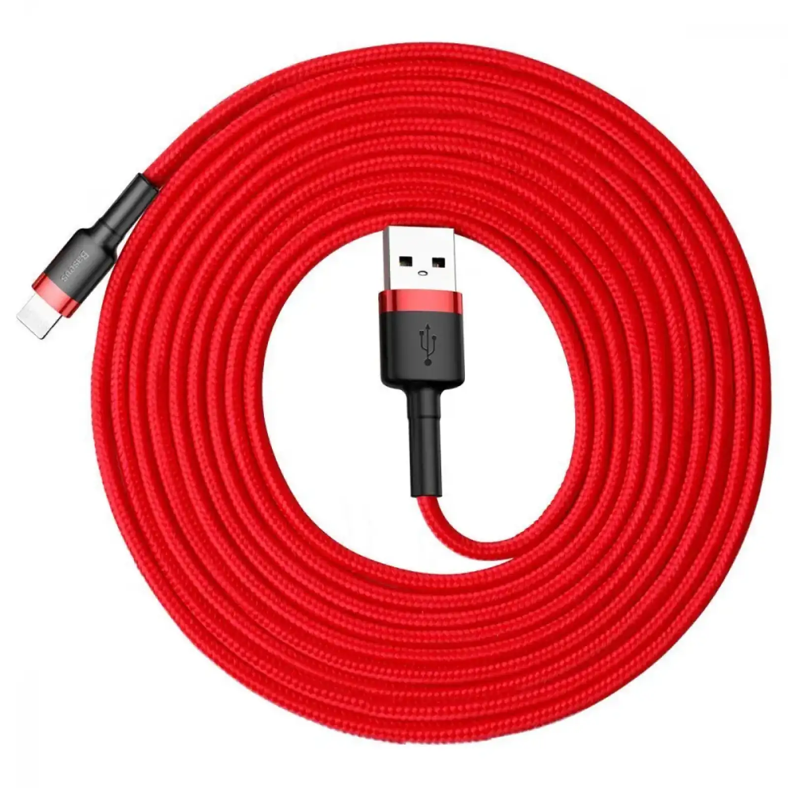 Кабель Baseus Cafule Lightning Cable 2A (3m) Red