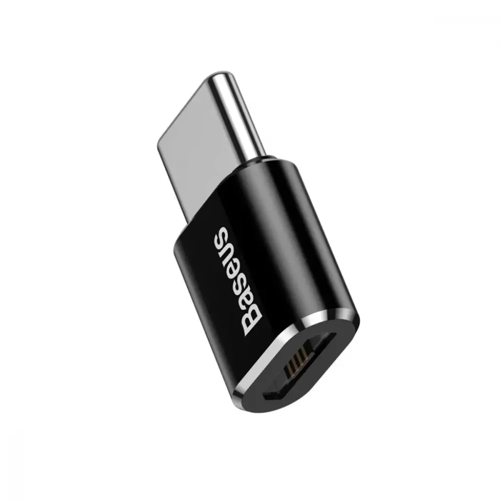 Перехідник OTG Baseus Micro USB to Type-C Black, CAMOTG-01