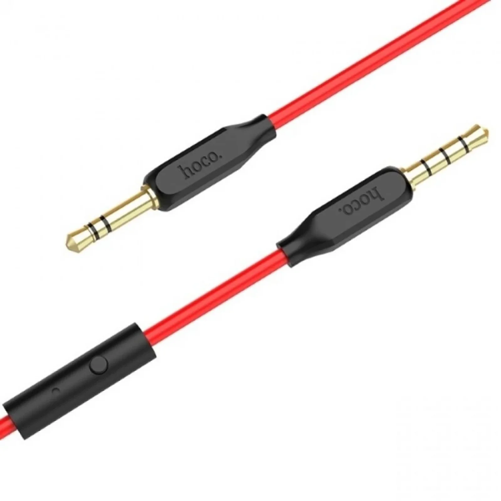 Кабель AUX Hoco UPA12 With Mic (1m) Black, 23740