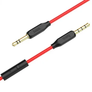 Кабель AUX Hoco UPA12 With Mic (1m) Black, 23740