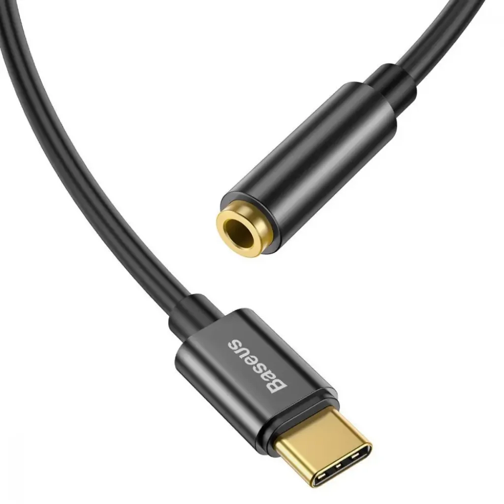 Перехідник AUX Baseus L54 Type-C to 3.5mm Black, CATL54-01