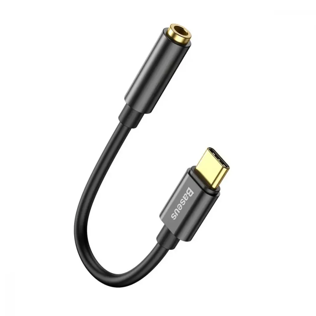 Перехідник AUX Baseus L54 Type-C to 3.5mm Black, CATL54-01