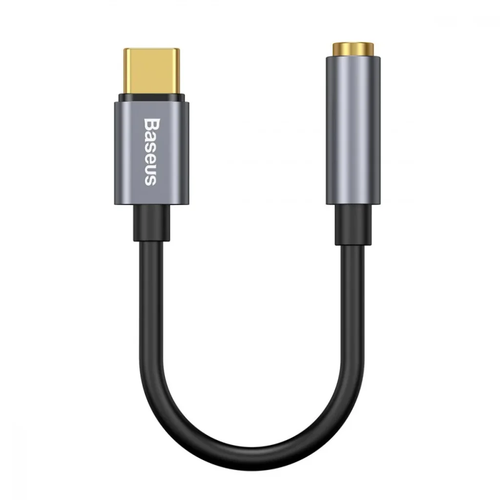 Перехідник AUX Baseus L54 Type-C to 3.5mm Gray, CATL54-0G