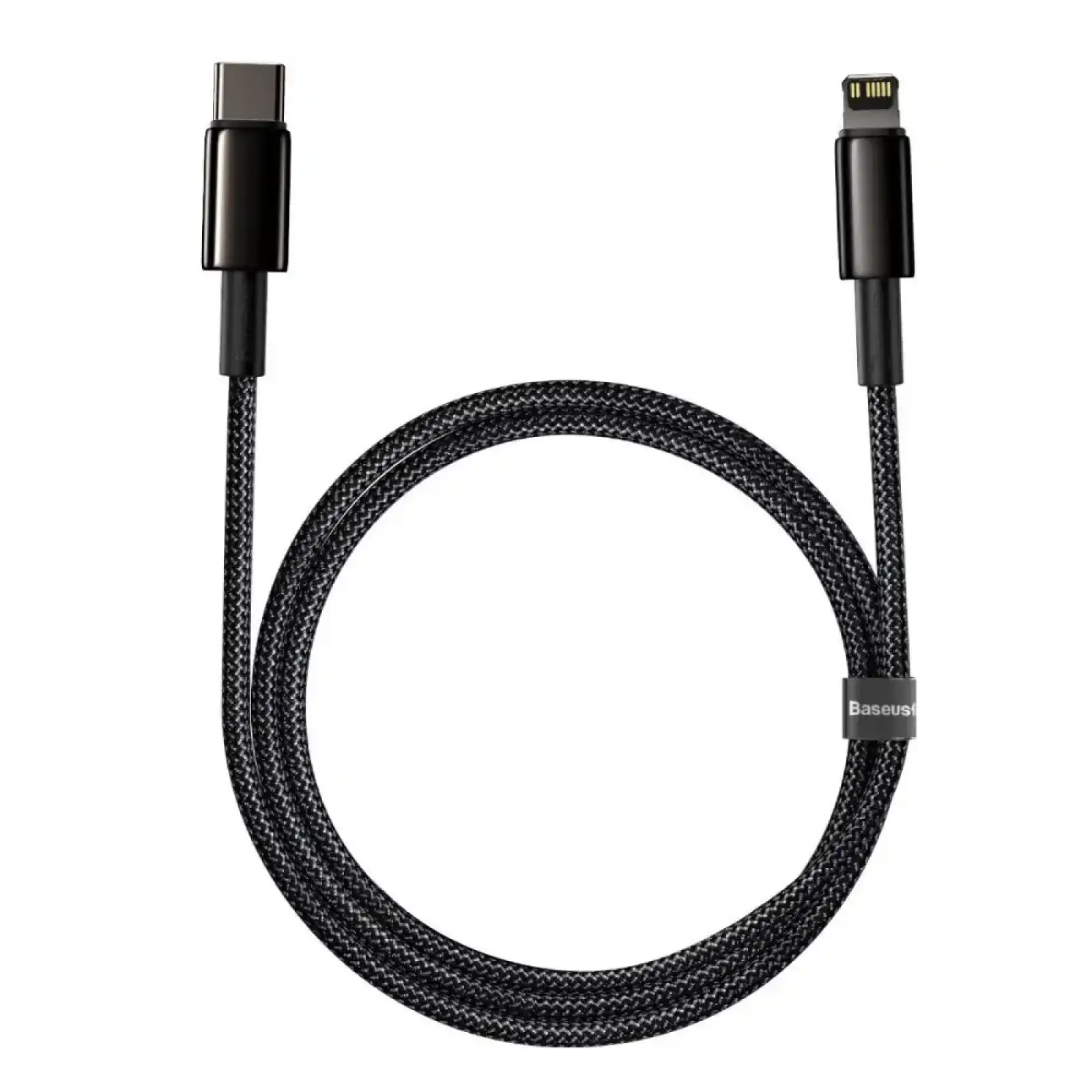 Кабель Baseus Tungsten Gold Type-C to Lightning PD 20W (1m) Black, CATLWJ-01