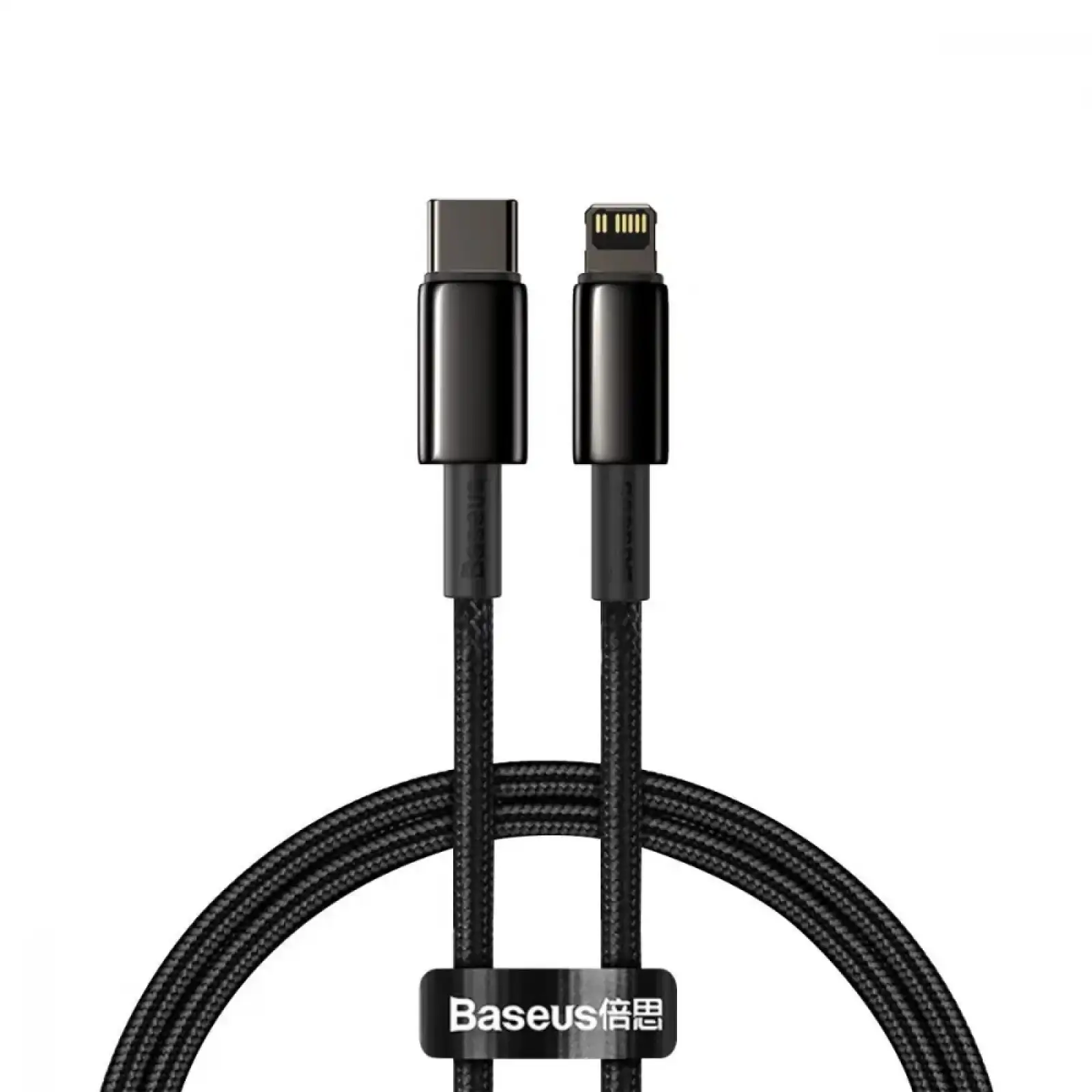 Кабель Baseus Tungsten Gold Type-C to Lightning PD 20W (1m) Black, CATLWJ-01