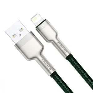 Кабель Baseus Cafule Metal Lightning 2.4A (1m) White, CALJK-A02