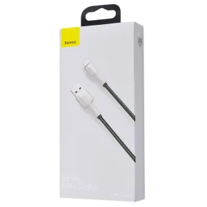 Кабель Baseus Cafule Metal Lightning 2.4A (2m) Black, CALJK-B01