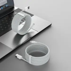 Кабель Baseus Simple Wisdom Lightning 2.4A (1.5m) (2pcs/set) White, TZCALZJ-02