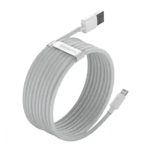 Кабель Baseus Simple Wisdom Lightning 2.4A (1.5m) (2pcs/set) White, TZCALZJ-02