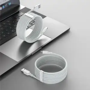 Кабель Baseus Simple Wisdom Type-C 5A (1.5m) (2pcs/set) White, TZCATZJ-02