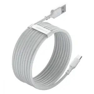 Кабель Baseus Simple Wisdom Type-C 5A (1.5m) (2pcs/set) White, TZCATZJ-02