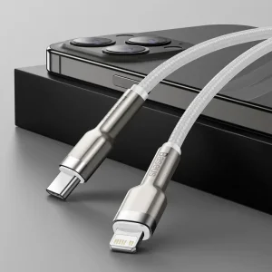 Кабель Baseus Cafule Metal Type-C to Lightning PD 20W (1m) Green, CATLJK-A06