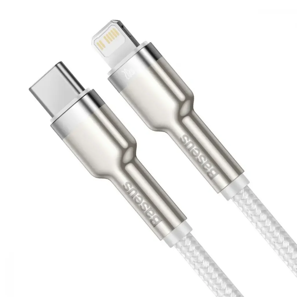 Кабель Baseus Cafule Metal Type-C to Lightning PD 20W (1m) Green, CATLJK-A06