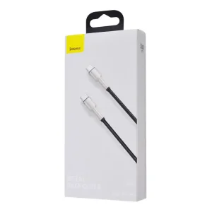 Кабель Baseus Cafule Metal Type-C to Type-C 100W (1m) White, CATJK-C02