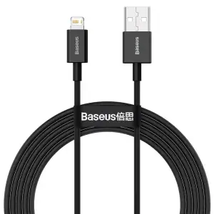 Кабель Baseus Superior Series Fast Charging Lightning 2.4A (2m) Black, CALYS-C01