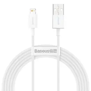 Кабель Baseus Superior Series Fast Charging Lightning 2.4A (2m) White, CALYS-C02