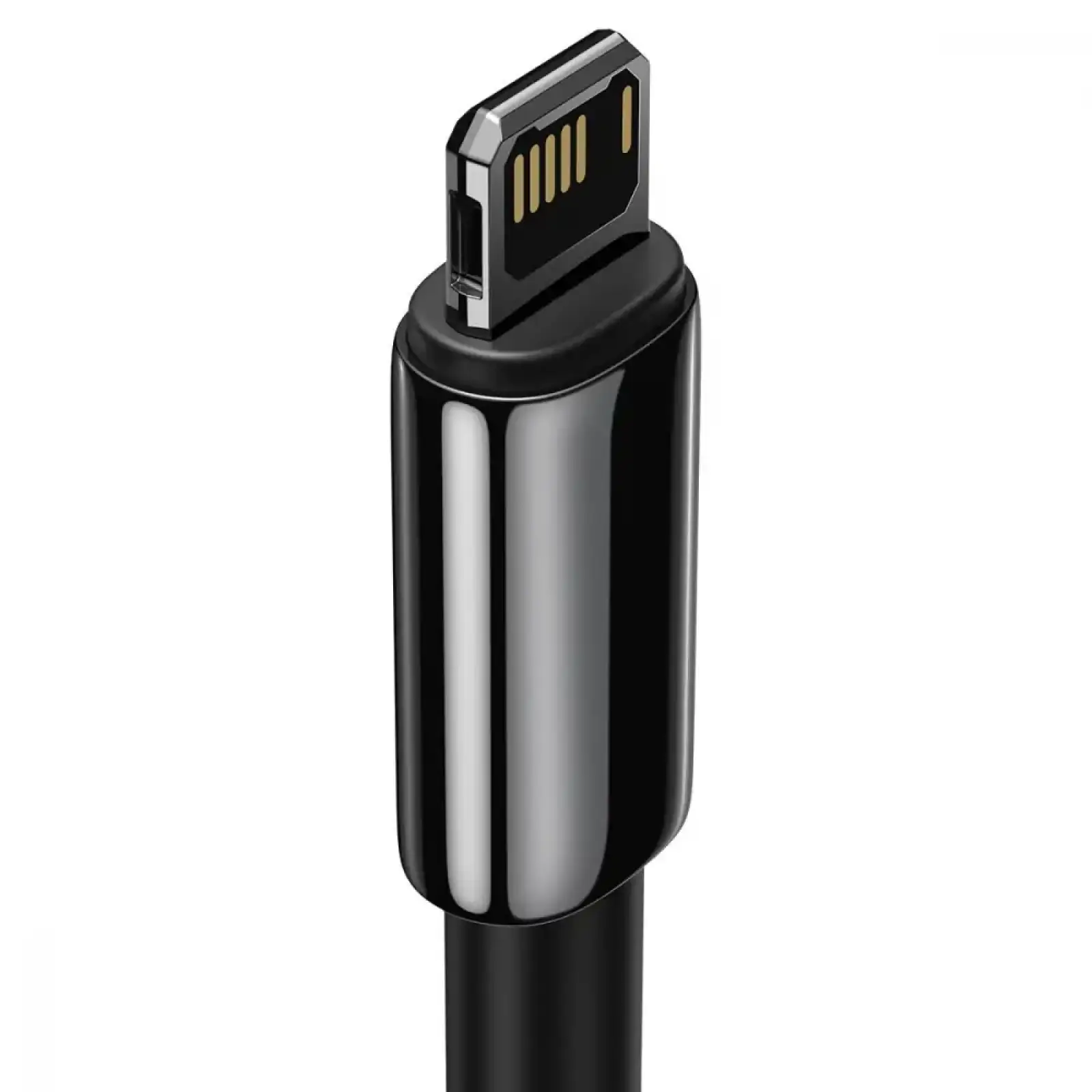 Кабель Baseus Tungsten Gold Fast Charging Lightning 2.4A (1m) Black, CALWJ-01