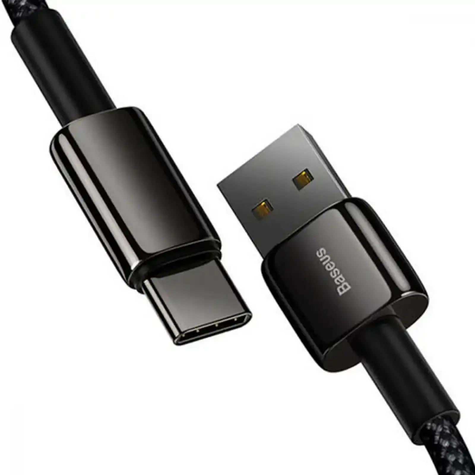 Кабель Baseus Tungsten Gold Fast Charging Lightning 2.4A (2m) Black, CALWJ-A01