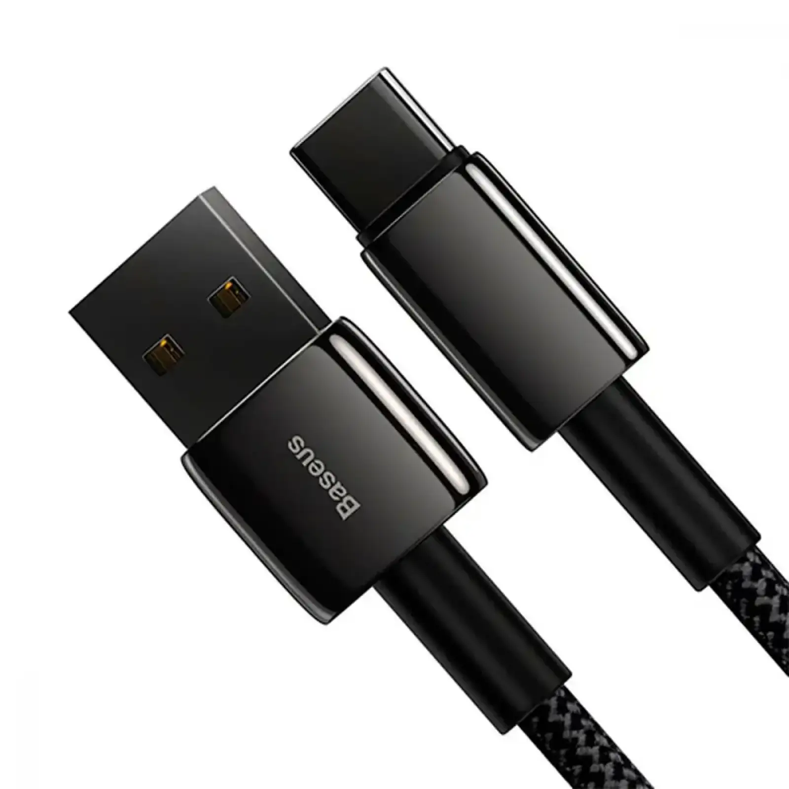 Кабель Baseus Tungsten Gold Fast Charging Lightning 2.4A (2m) Black, CALWJ-A01