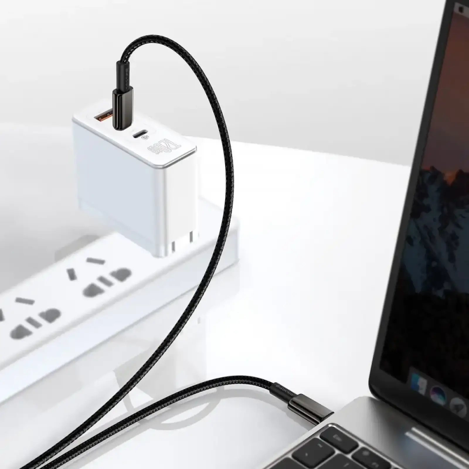 Кабель Baseus Tungsten Gold Fast Charging Type-C to Type-C 100W (1m) gold